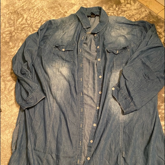 denim shirt womens plus